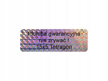15x5mm hologram tetragon 1000szt z twoim nadrukiem
