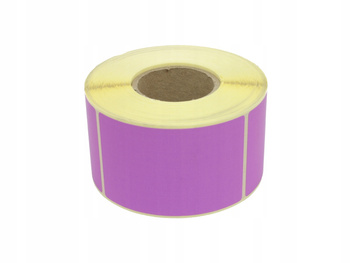 Etykieta termiczna 70x60 fioletowa / 1000 szt / 40