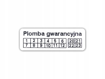 Plomby gwar stickery void biały 15x5 500 szt